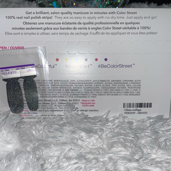 Color Street | Glam-ouflage glitzy camouflage color shifts green to gold glitter - Picture 4 of 9